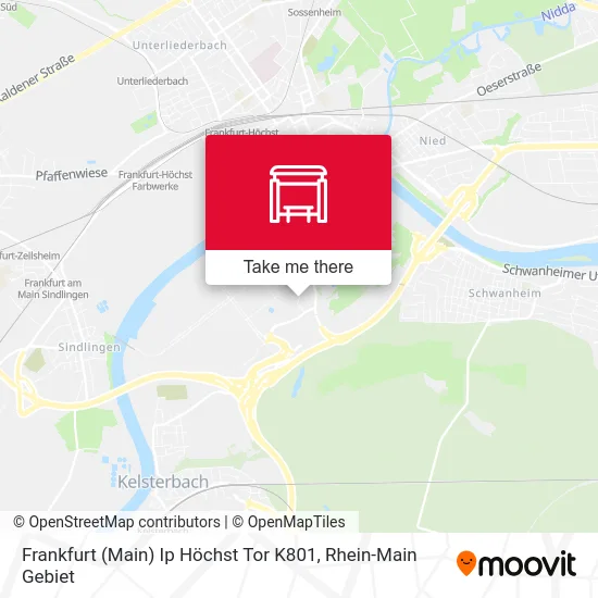 Карта Frankfurt (Main) Ip Höchst Tor K801