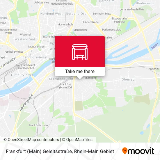 Карта Frankfurt (Main) Geleitsstraße