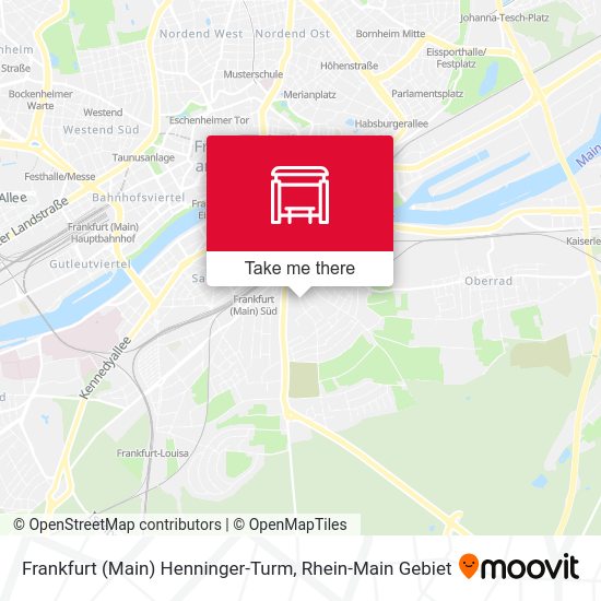 Frankfurt (Main) Henninger-Turm map