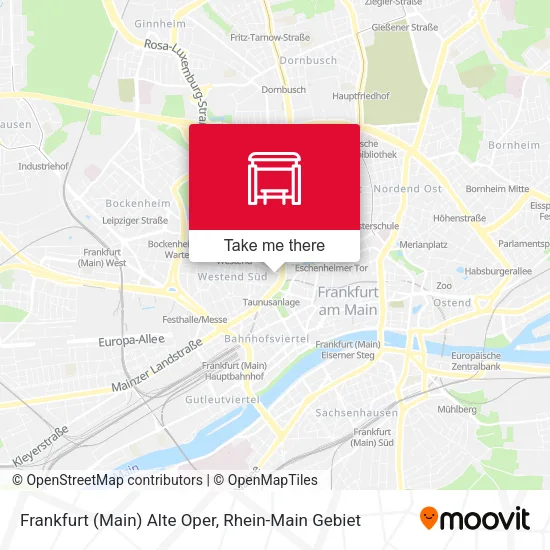 Карта Frankfurt (Main) Alte Oper