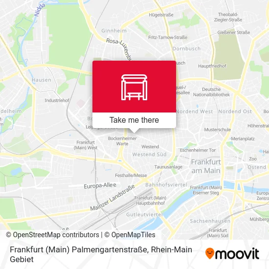 Карта Frankfurt (Main) Palmengartenstraße