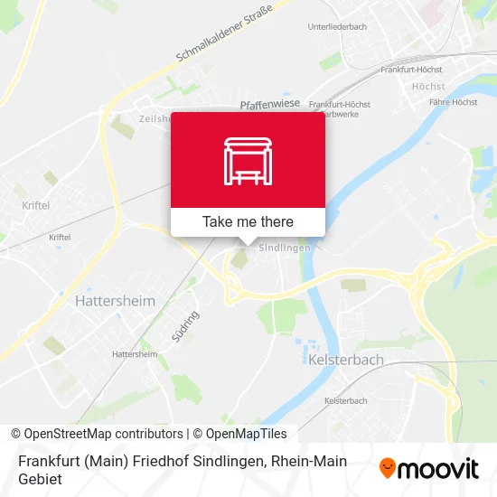 Карта Frankfurt (Main) Friedhof Sindlingen