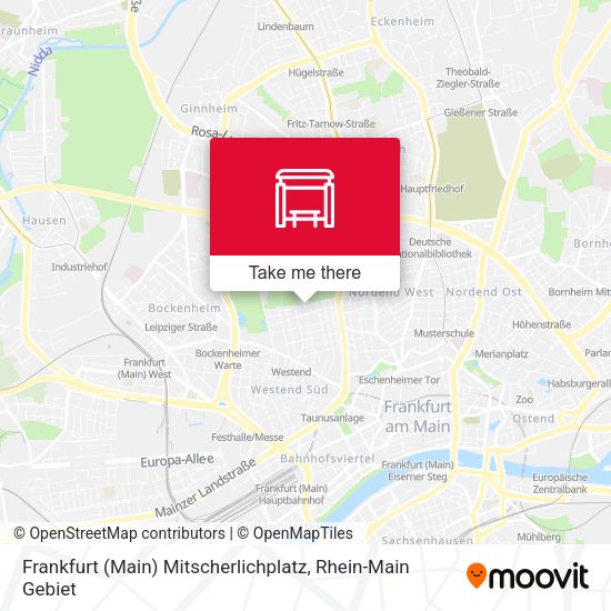 Frankfurt (Main) Mitscherlichplatz map
