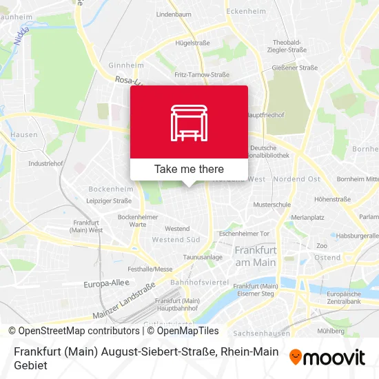 Frankfurt (Main) August-Siebert-Straße map