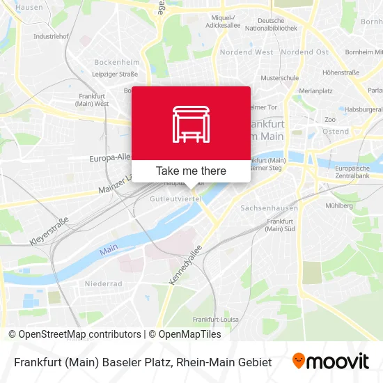 Frankfurt (Main) Baseler Platz map