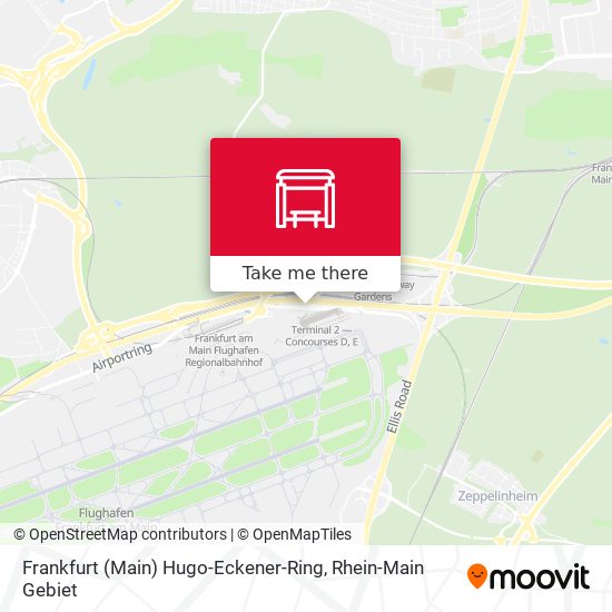 Frankfurt (Main) Hugo-Eckener-Ring map