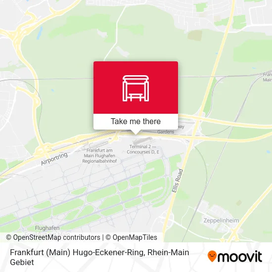 Карта Frankfurt (Main) Hugo-Eckener-Ring