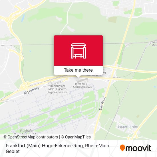 Frankfurt (Main) Hugo-Eckener-Ring map