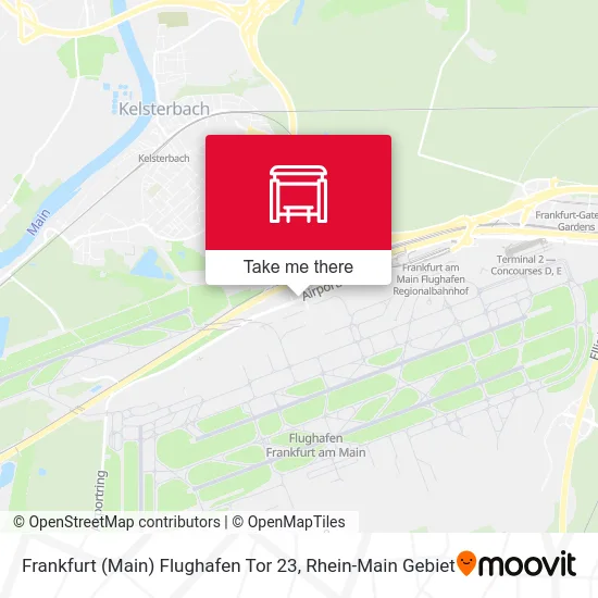 Карта Frankfurt (Main) Flughafen Tor 23