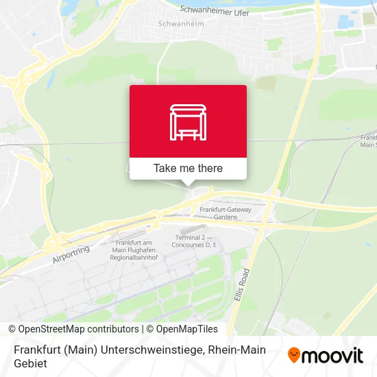 Карта Frankfurt (Main) Unterschweinstiege