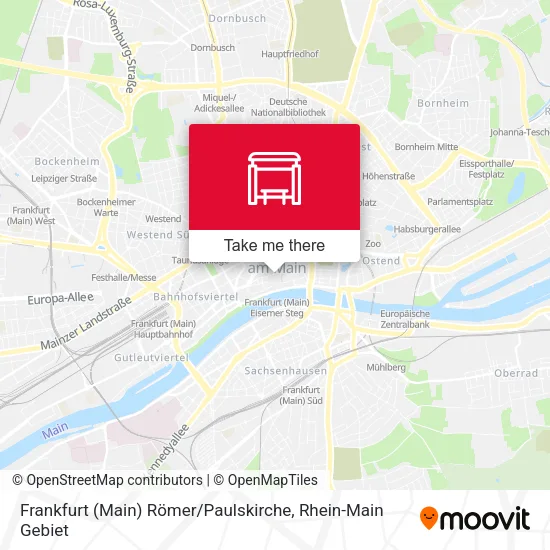 Frankfurt (Main) Römer / Paulskirche map