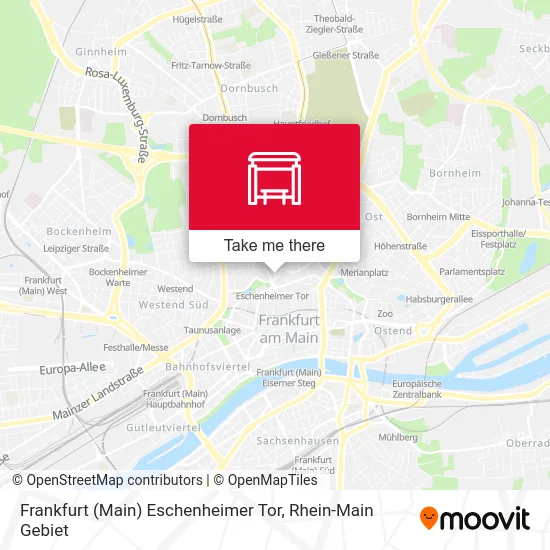 Карта Frankfurt (Main) Eschenheimer Tor