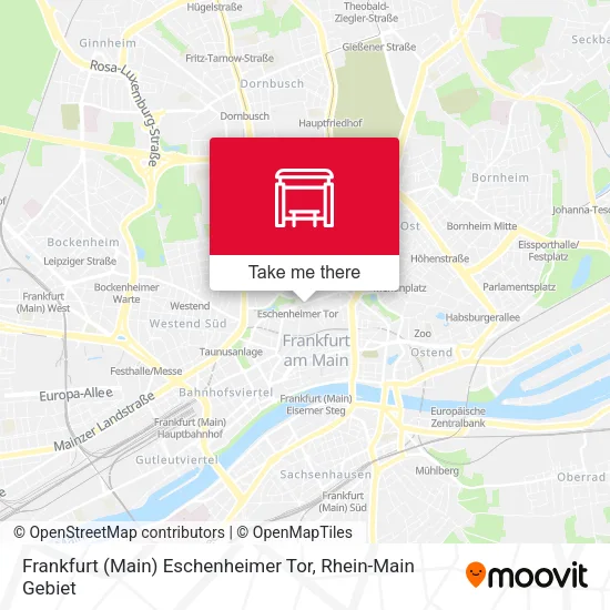 Карта Frankfurt (Main) Eschenheimer Tor