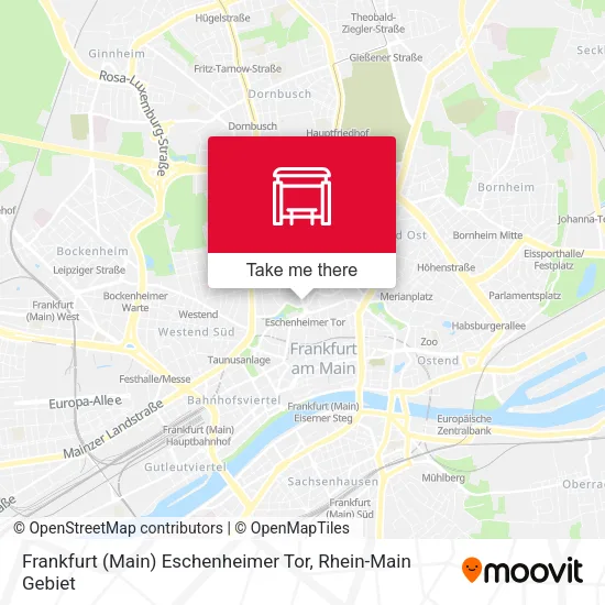 Карта Frankfurt (Main) Eschenheimer Tor
