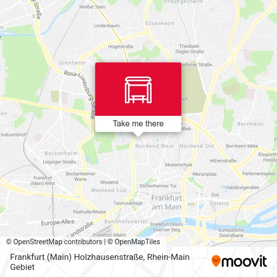 Frankfurt (Main) Holzhausenstraße map