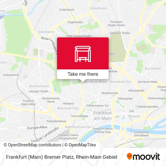 Карта Frankfurt (Main) Bremer Platz