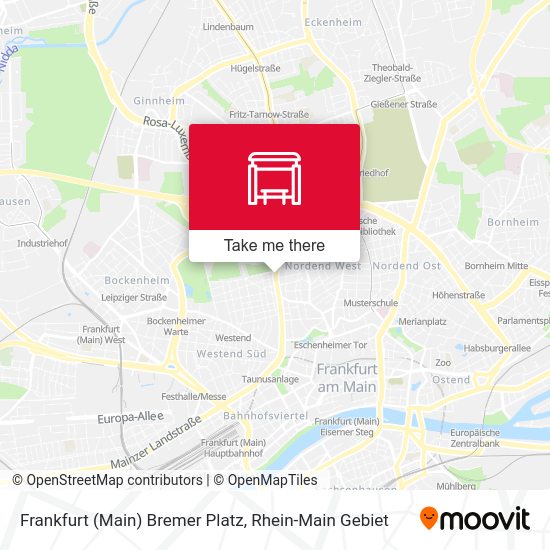 Frankfurt (Main) Bremer Platz map