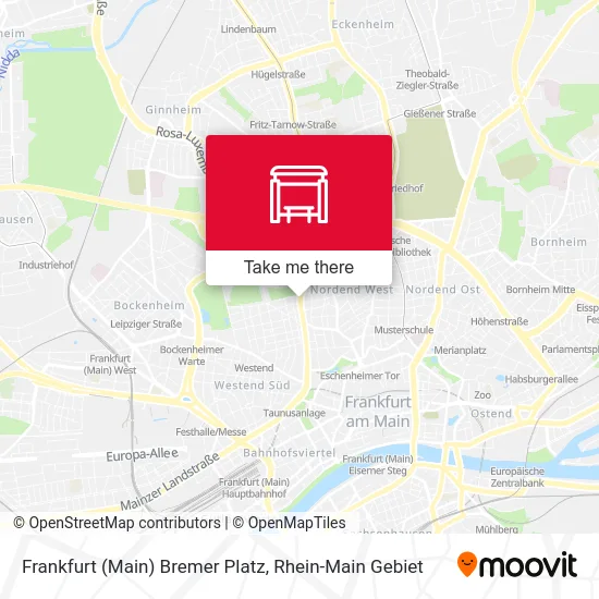 Карта Frankfurt (Main) Bremer Platz
