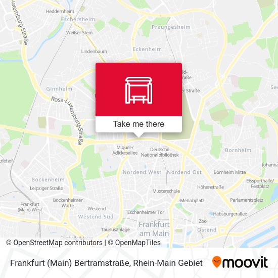 Frankfurt (Main) Bertramstraße map