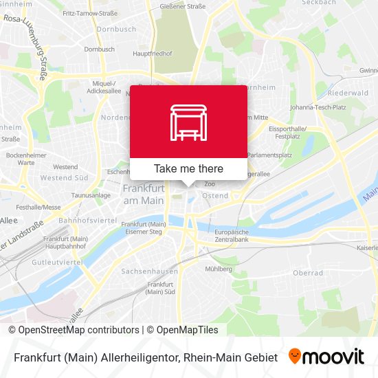 Frankfurt (Main) Allerheiligentor map