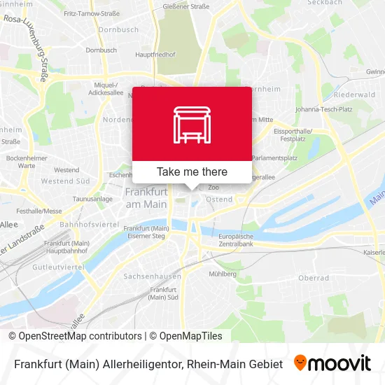 Карта Frankfurt (Main) Allerheiligentor