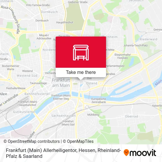 Карта Frankfurt (Main) Allerheiligentor