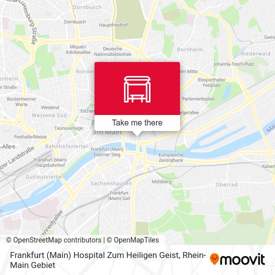 Frankfurt (Main) Hospital Zum Heiligen Geist map