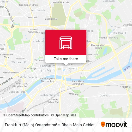 Карта Frankfurt (Main) Ostendstraße