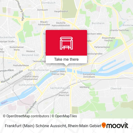 Карта Frankfurt (Main) Schöne Aussicht
