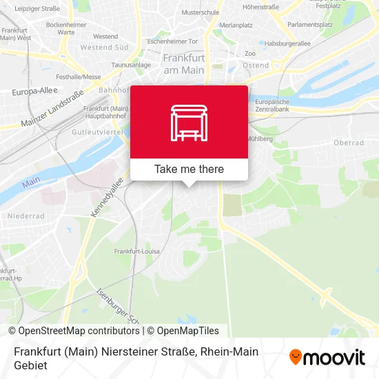 Карта Frankfurt (Main) Niersteiner Straße