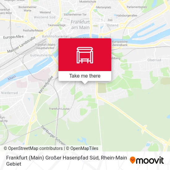 Карта Frankfurt (Main) Großer Hasenpfad Süd