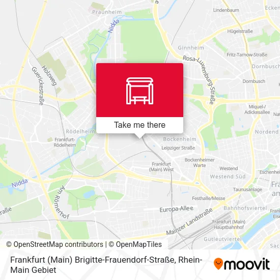 Карта Frankfurt (Main) Brigitte-Frauendorf-Straße