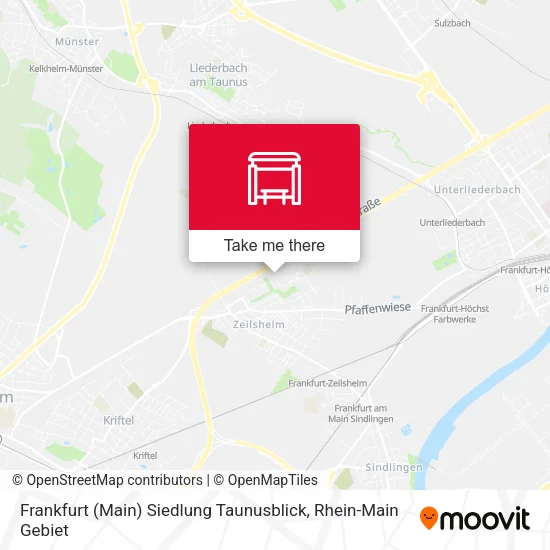 Карта Frankfurt (Main) Siedlung Taunusblick