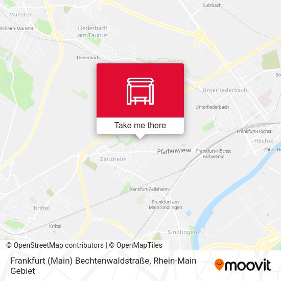 Карта Frankfurt (Main) Bechtenwaldstraße