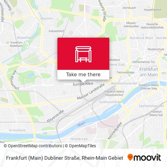 Frankfurt (Main) Dubliner Straße map