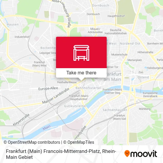 Карта Frankfurt (Main) Francois-Mitterrand-Platz