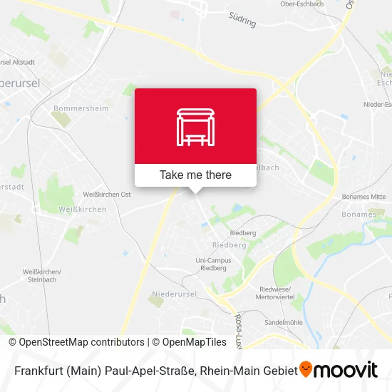 Карта Frankfurt (Main) Paul-Apel-Straße