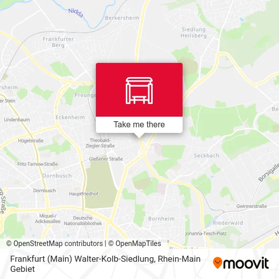 Карта Frankfurt (Main) Walter-Kolb-Siedlung