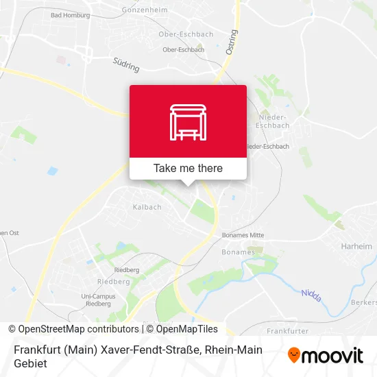 Карта Frankfurt (Main) Xaver-Fendt-Straße