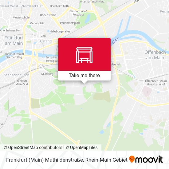 Карта Frankfurt (Main) Mathildenstraße