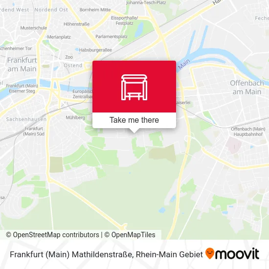 Карта Frankfurt (Main) Mathildenstraße