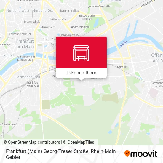 Карта Frankfurt (Main) Georg-Treser-Straße