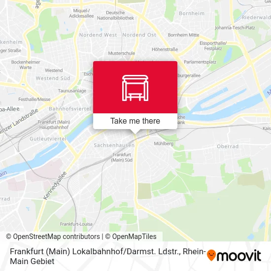 Карта Frankfurt (Main) Lokalbahnhof / Darmst. Ldstr.