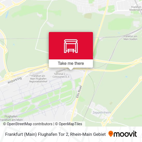 Frankfurt (Main) Flughafen Tor 2 map