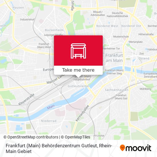 Frankfurt (Main) Behördenzentrum Gutleut map