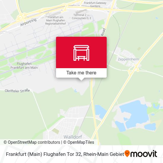 Frankfurt (Main) Flughafen Tor 32 map