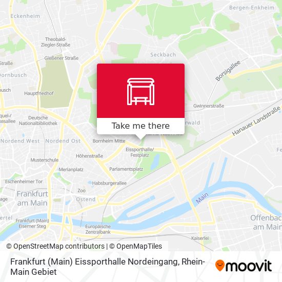 Frankfurt (Main) Eissporthalle Nordeingang map