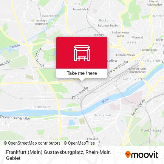 Карта Frankfurt (Main) Gustavsburgplatz