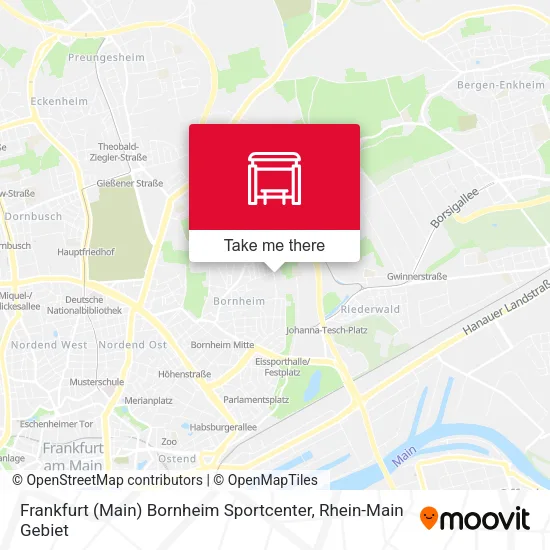 Карта Frankfurt (Main) Bornheim Sportcenter