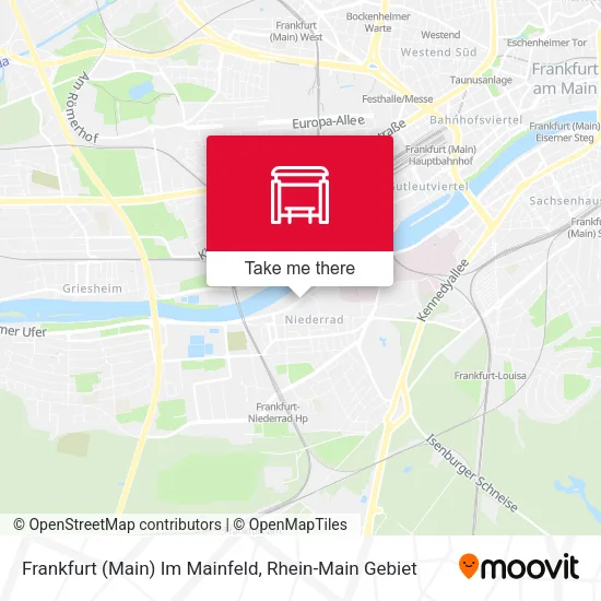 Frankfurt (Main) Im Mainfeld map